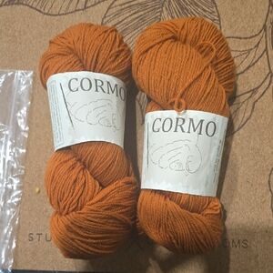 Gorgeous 100% Cormo Wool In Saffron/Burnt Orange